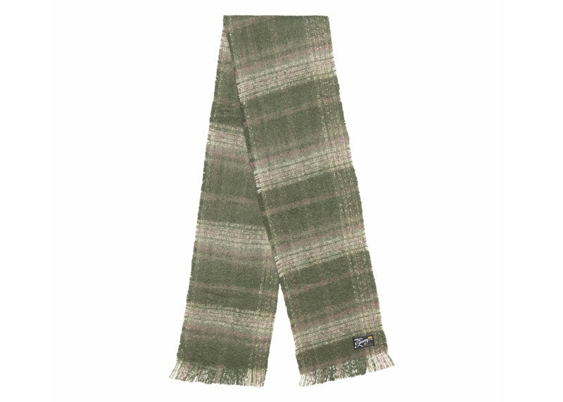 Stussy Plaid Scarf Green Plaid