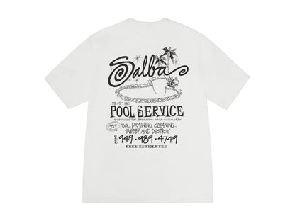 Stussy Pool Service Pigment Dyed Tee Natural