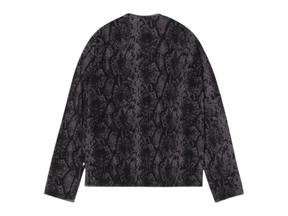 Stussy Python Knit Crew Charcoal