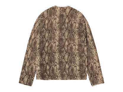 Stussy Python Knit Crew Khaki