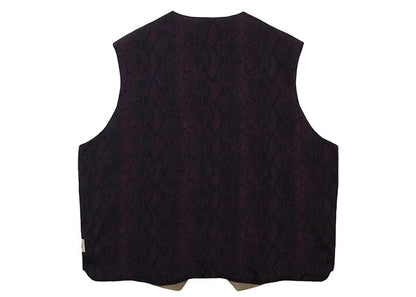 Stussy Python Reversible Vest Burgundy