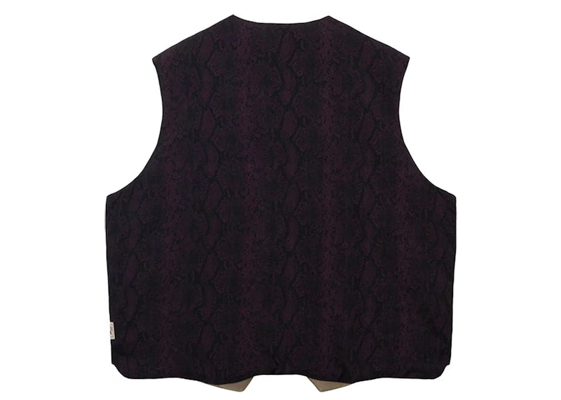 Stussy Python Reversible Vest Burgundy