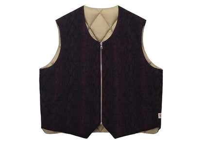 Stussy Python Reversible Vest Burgundy