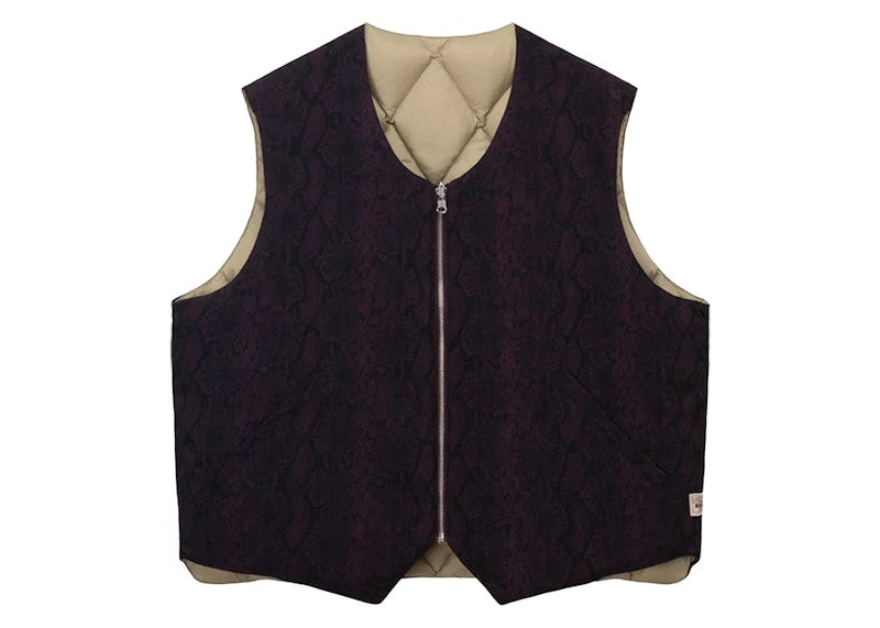 Stussy Python Reversible Vest Burgundy