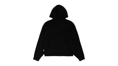 Stussy Quarter Zip Knit Hoodie Black
