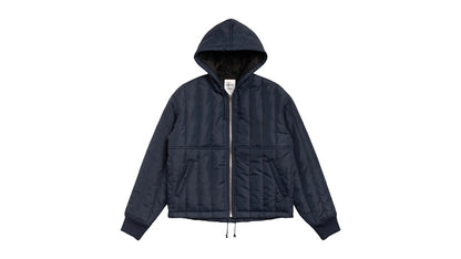 Stussy Quilted Nylon Work Jacket Navy