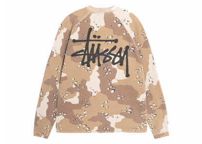 Stussy Raglan Thermal L/S Crew Desert Camo