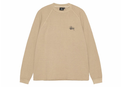 Stussy Raglan Thermal L/S Crew Sand