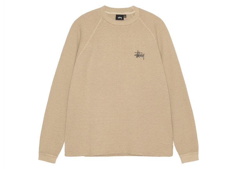 Stussy Raglan Thermal L/S Crew Sand