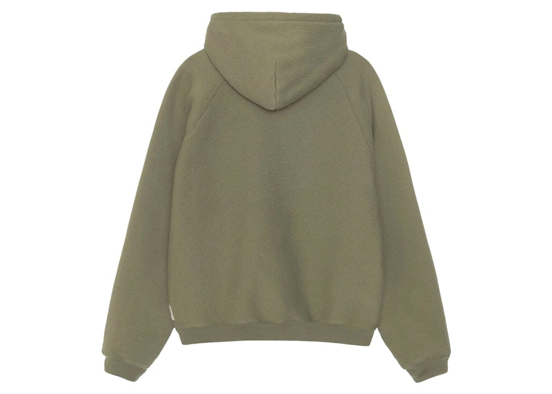 Stussy Raglan Zip Hoodie Olive