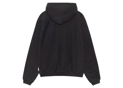 Stussy Raglan Zip Hoodie Washed Black