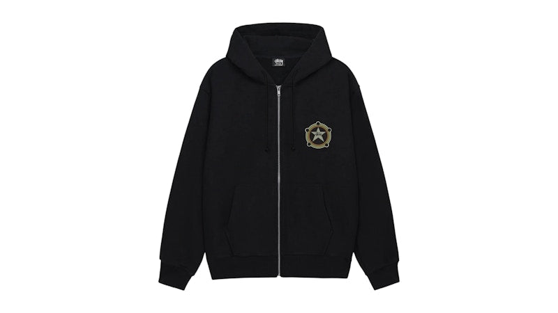 Stussy Ranger Zip Hoodie Black