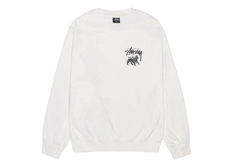 Stussy Rasta Lion Pigment Dyed Crew Natural