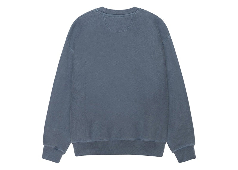 Stussy Rasta Lion Pigment Dyed Crew Navy