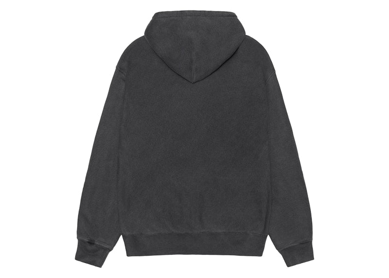 Stussy Rasta Lion Pigment Dyed Hoodie Black