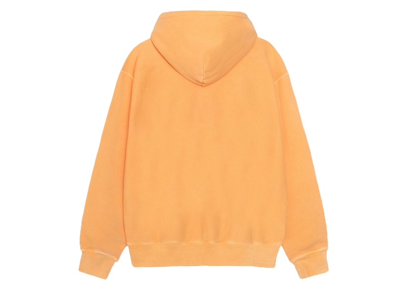 Stussy Rasta Lion Pigment Dyed Hoodie Orange