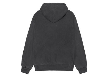 Stussy Rasta Lion Zip Pigment Dyed Hoodie Black