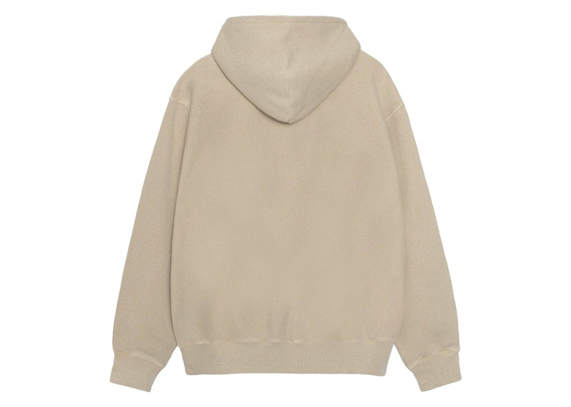 Stussy Rasta Lion Zip Pigment Dyed Hoodie Khaki