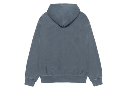 Stussy Rasta Lion Zip Pigment Dyed Hoodie Navy