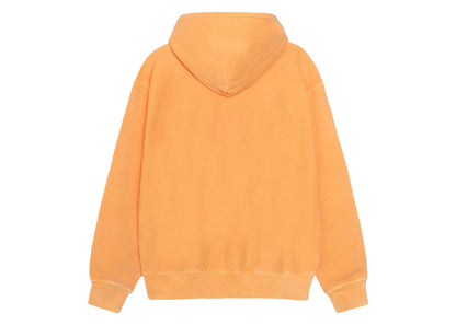 Stussy Rasta Lion Zip Pigment Dyed Hoodie Orange