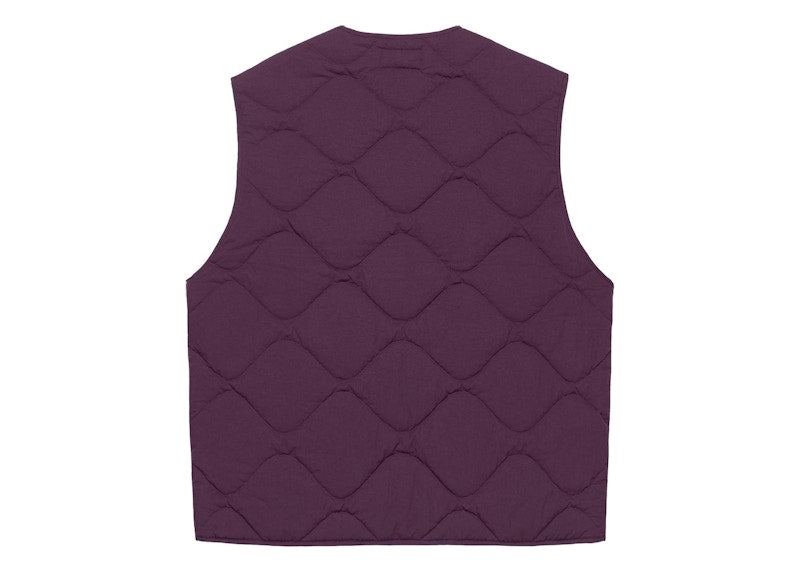 Stussy Recycled Nylon Liner Vest Plum