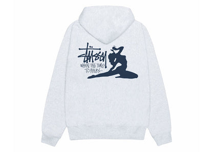 Stussy Relax Hoodie Ash Heather