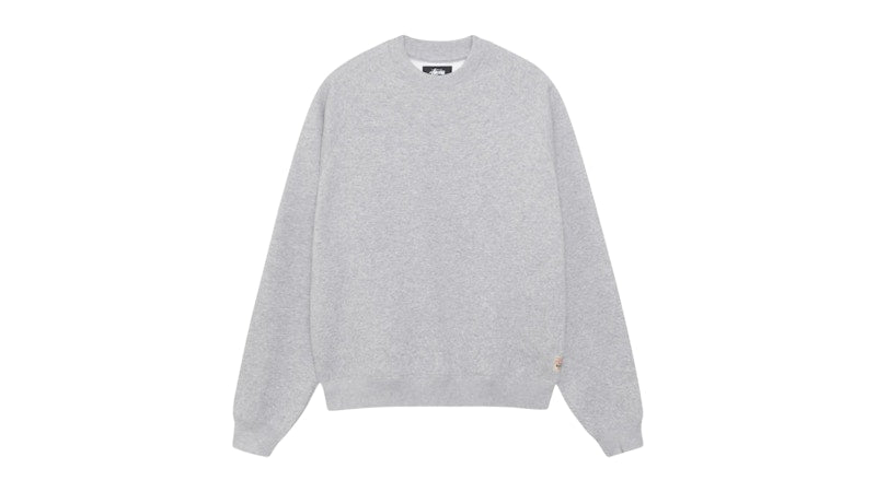 Stussy Relaxed Crew Grey Heather