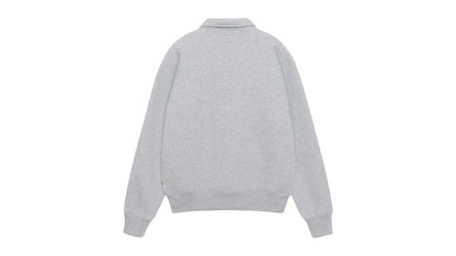 Stussy Relaxed Half Zip Grey Heather