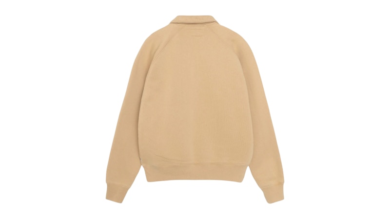 Stussy Relaxed Half Zip Khaki