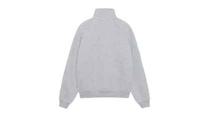 Stussy Relaxed Half Zip Sweatshirt Grey Heather