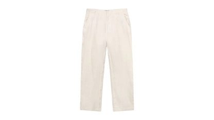 Stussy Relaxed Textured Linen Trouser Bone