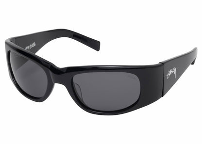 Stussy Rene Sunglasses Black/Black Lens