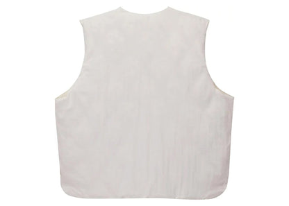 Stussy Reversible Quilted Vest Cream