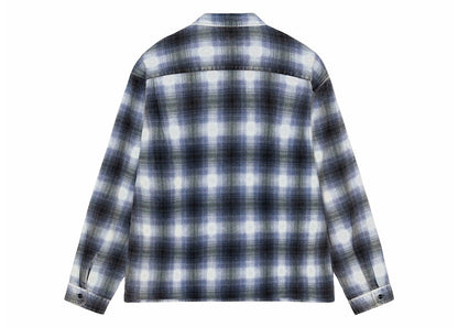Stussy Rocco Flannel Plaid Shirt Blue