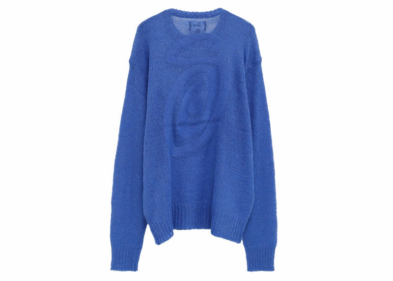 Stussy S Loose Knit Sweater Blue