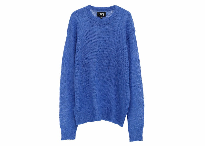 Stussy S Loose Knit Sweater Blue