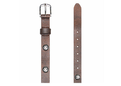 Stussy SS-Link Studded Belt Distressed Brown
