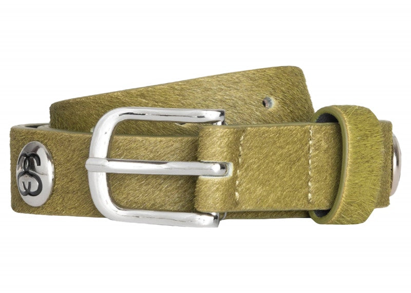 Stussy SS-Link Studded Belt Hairy Moss