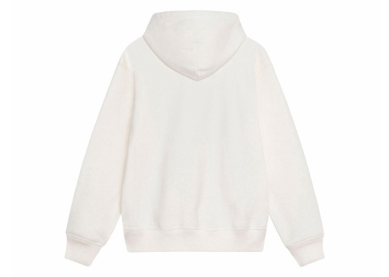 Stussy Satin Patch Oversized Hoodie Off White