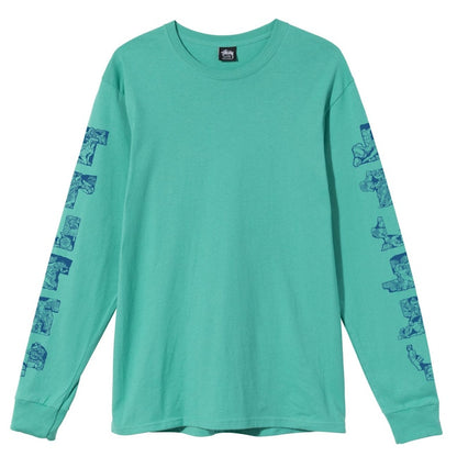 Stussy Sculptures L/S T-shirt Green