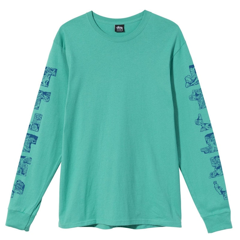 Stussy Sculptures L/S T-shirt Green