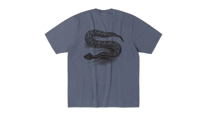 Stussy Serpent Pigment Dyed Tee Navy