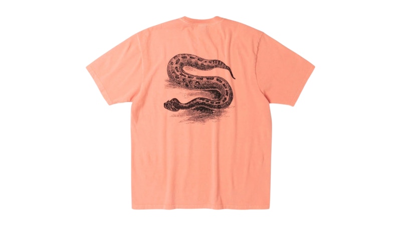 Stussy Serpent Pigment Dyed Tee Sherbert