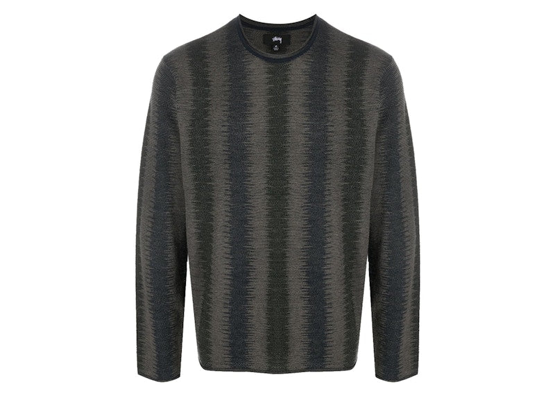 Stussy Shadow Stripe Sweater Olive
