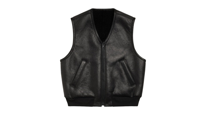 Stussy Shearling Vest Black