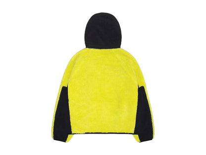 Stussy Sherpa Paneled Hooded Jacket Lime