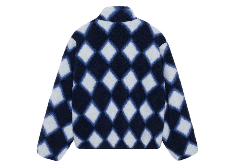 Stussy Sherpa Reversible Stamp Jacket Purple