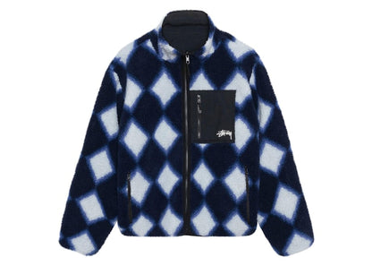 Stussy Sherpa Reversible Stamp Jacket Purple
