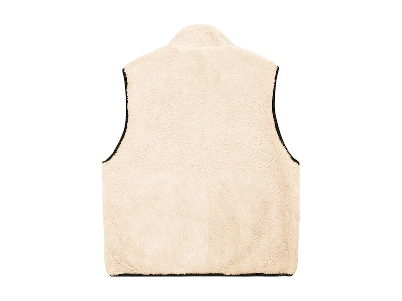 Stussy Sherpa Reversible Vest Beige