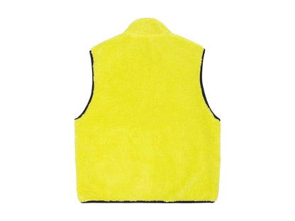 Stussy Sherpa Reversible Vest Lime